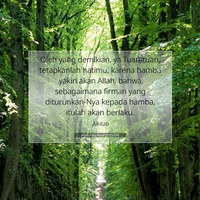 Kisah Para Rasul 27:25 IDN Gambar Ayat Alkitab