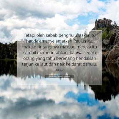 Kisah Para Rasul 27:43 Ayat Alkitab Dijelaskan