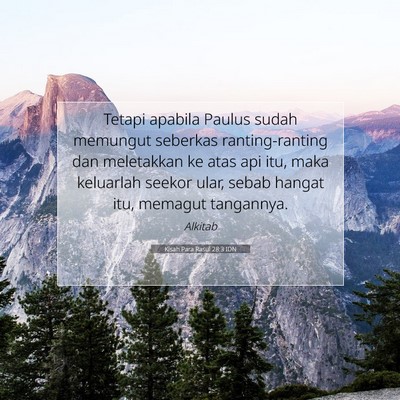 Kisah Para Rasul 28:3 IDN Gambar Ayat Alkitab