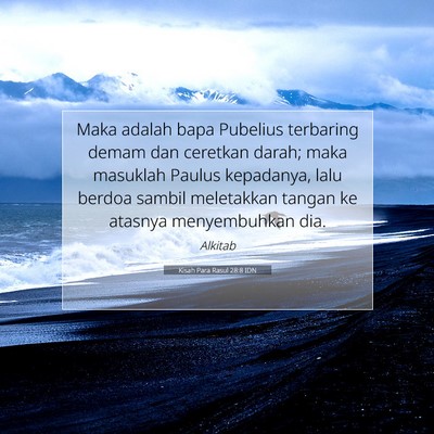 Kisah Para Rasul 28:8 IDN Gambar Ayat Alkitab
