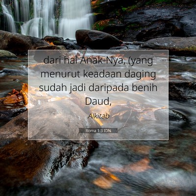 Roma 1:3 IDN Gambar Ayat Alkitab
