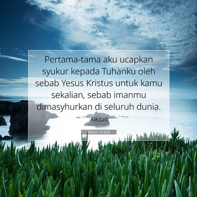 Roma 1:8 IDN Gambar Ayat Alkitab