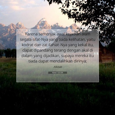 Roma 1:20 IDN Gambar Ayat Alkitab
