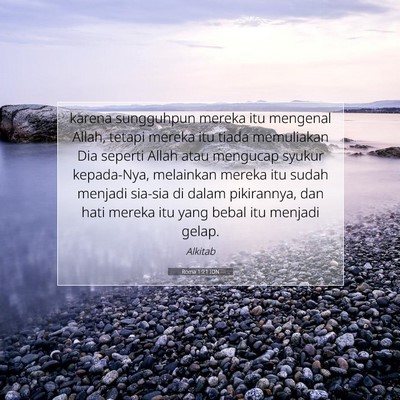 Roma 1:21 IDN Gambar Ayat Alkitab