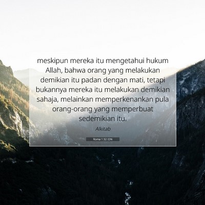 Roma 1:32 IDN Gambar Ayat Alkitab