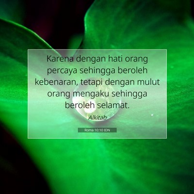 Roma 10:10 IDN Gambar Ayat Alkitab