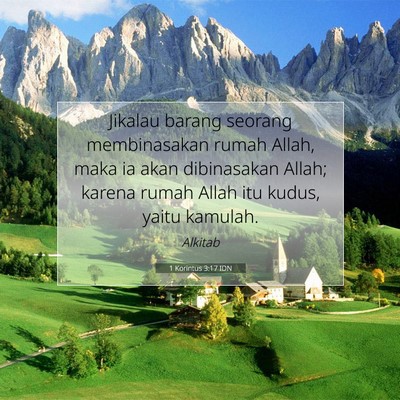 1 Korintus 3:17 IDN Gambar Ayat Alkitab