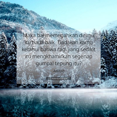 1 Korintus 5:6 IDN Gambar Ayat Alkitab