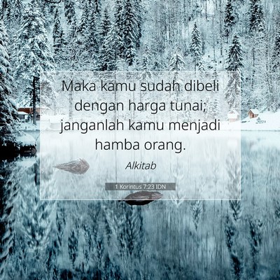 1 Korintus 7:23 IDN Gambar Ayat Alkitab