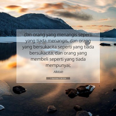 1 Korintus 7:30 IDN Gambar Ayat Alkitab