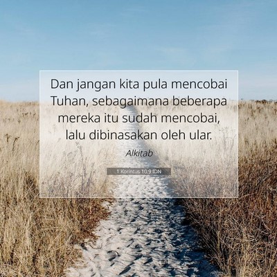 1 Korintus 10:9 IDN Gambar Ayat Alkitab