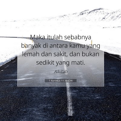 1 Korintus 11:30 IDN Gambar Ayat Alkitab