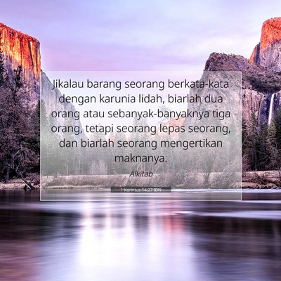 1 Korintus 14:27 IDN Gambar Ayat Alkitab