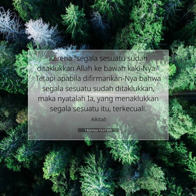 1 Korintus 15:27 IDN Gambar Ayat Alkitab