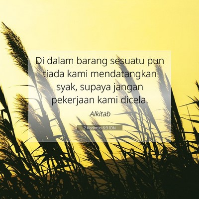 2 Korintus 6:3 IDN Gambar Ayat Alkitab