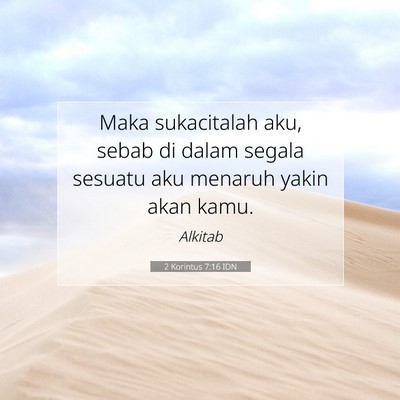 2 Korintus 7:16 IDN Gambar Ayat Alkitab