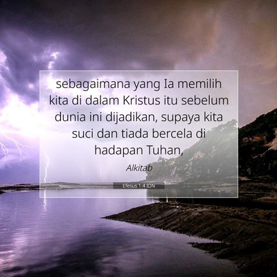 Efesus 1:4 IDN Gambar Ayat Alkitab