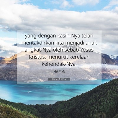 Efesus 1:5 IDN Gambar Ayat Alkitab
