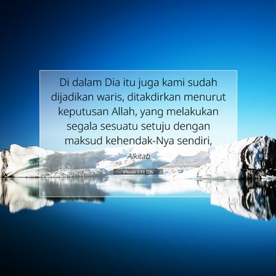 Efesus 1:11 IDN Gambar Ayat Alkitab