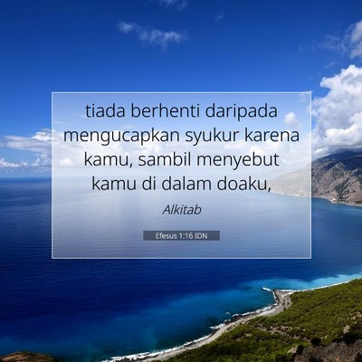 Efesus 1:16 IDN Gambar Ayat Alkitab