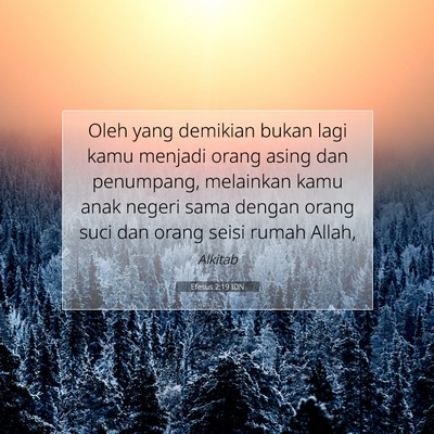 Efesus 2:19 IDN Gambar Ayat Alkitab