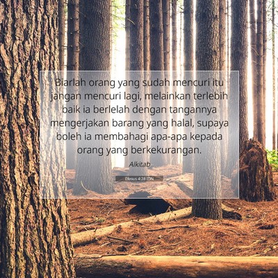Efesus 4:28 IDN Gambar Ayat Alkitab