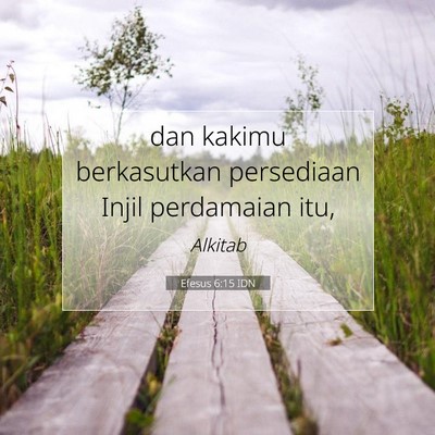 Efesus 6:15 IDN Gambar Ayat Alkitab