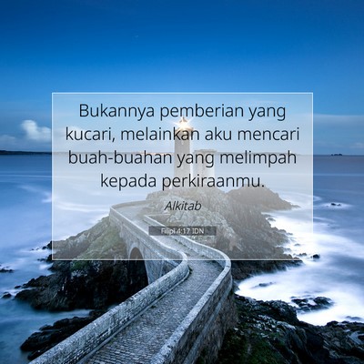 Filipi 4:17 IDN Gambar Ayat Alkitab