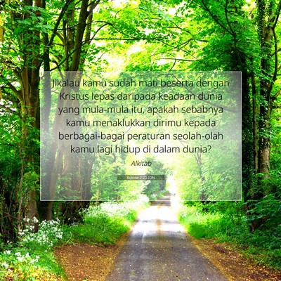 Kolose 2:20 IDN Gambar Ayat Alkitab