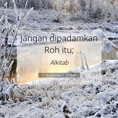 1 Tesalonika 5:19 Ayat Alkitab Dijelaskan
