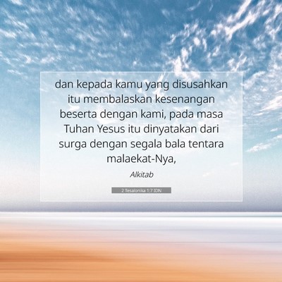 2 Tesalonika 1:7 Ayat Alkitab Dijelaskan