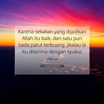 1 Timotius 4:4 Ayat Alkitab Dijelaskan