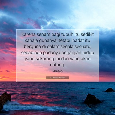 1 Timotius 4:8 IDN Gambar Ayat Alkitab