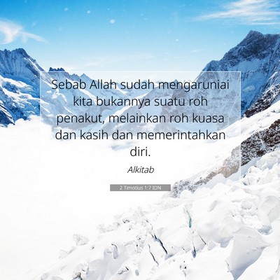 2 Timotius 1:7 IDN Gambar Ayat Alkitab