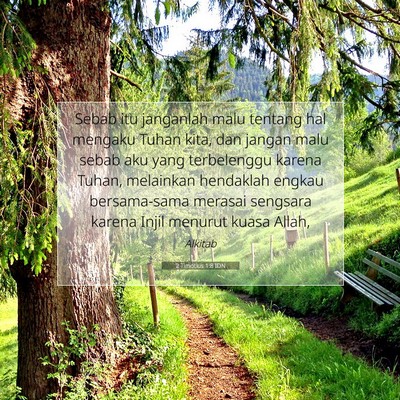 2 Timotius 1:8 IDN Gambar Ayat Alkitab
