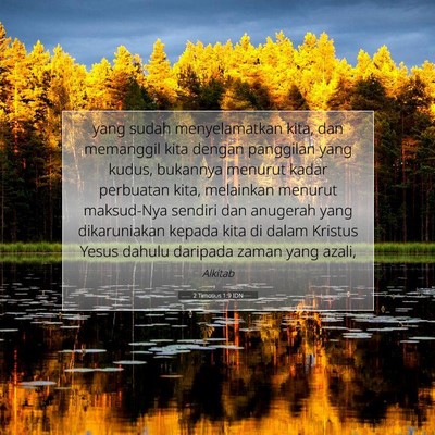 2 Timotius 1:9 IDN Gambar Ayat Alkitab