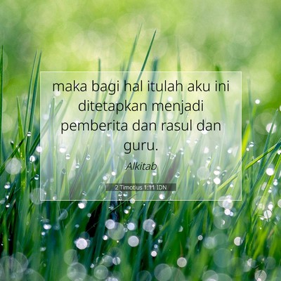2 Timotius 1:11 IDN Gambar Ayat Alkitab