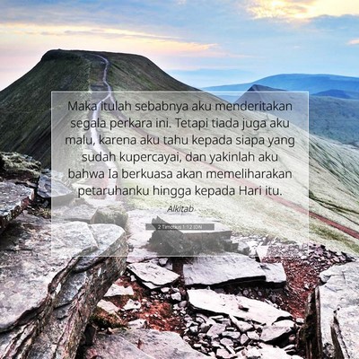 2 Timotius 1:12 IDN Gambar Ayat Alkitab
