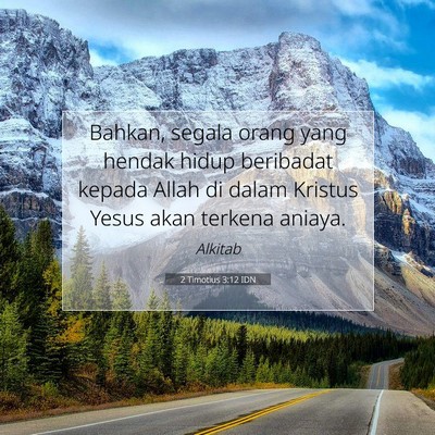 2 Timotius 3:12 IDN Gambar Ayat Alkitab