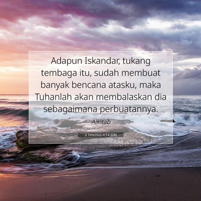 2 Timotius 4:14 Ayat Alkitab Dijelaskan