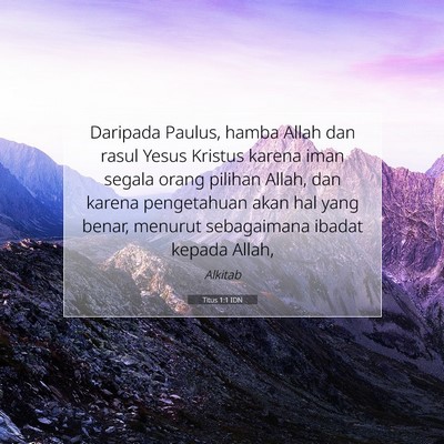 Titus 1:1 IDN Gambar Ayat Alkitab