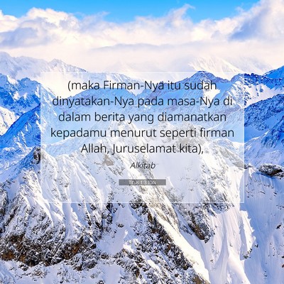 Titus 1:3 IDN Gambar Ayat Alkitab