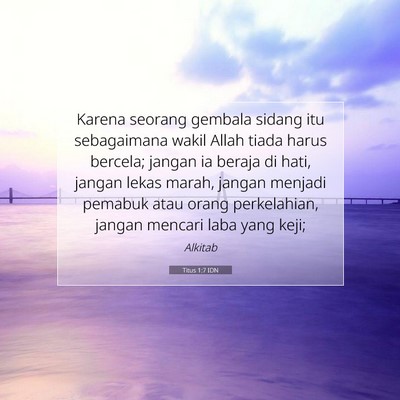 Titus 1:7 IDN Gambar Ayat Alkitab