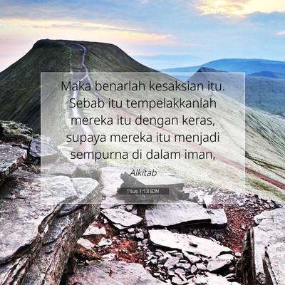 Titus 1:13 IDN Gambar Ayat Alkitab