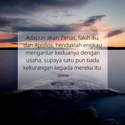 Titus 3:13 Ayat Alkitab Dijelaskan