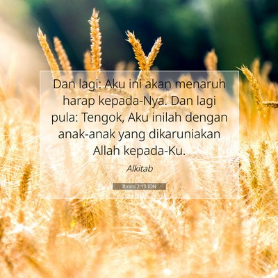 Ibrani 2:13 IDN Gambar Ayat Alkitab