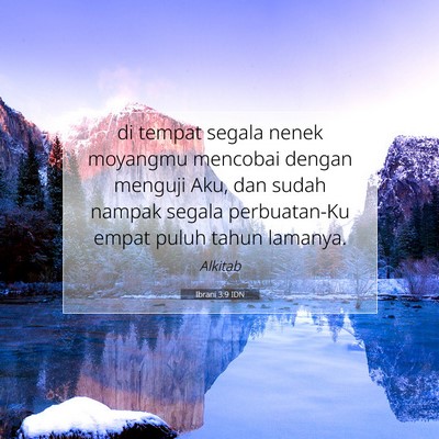 Ibrani 3:9 IDN Gambar Ayat Alkitab