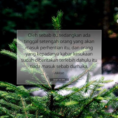 Ibrani 4:6 IDN Gambar Ayat Alkitab