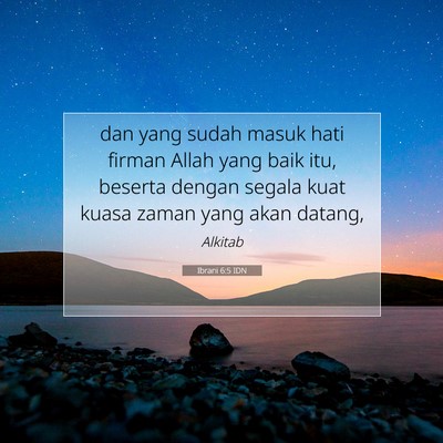 Ibrani 6:5 IDN Gambar Ayat Alkitab