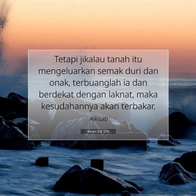Ibrani 6:8 IDN Gambar Ayat Alkitab